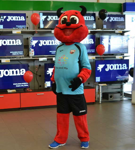 FC Infonet’s (Tallinn) mascot: Devil costume