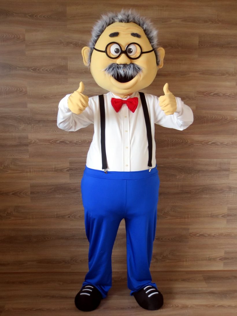 LU sport mascot: professor costume