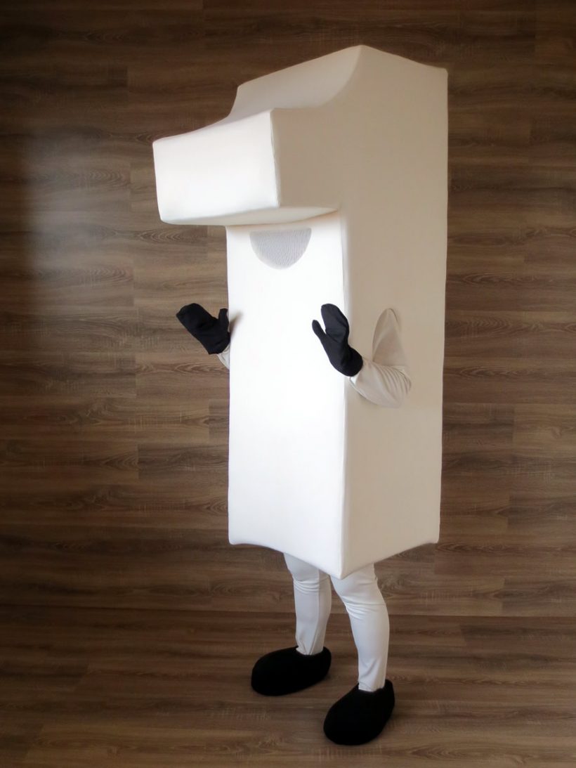 DNB bank’s mascot: number one costume