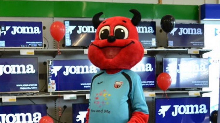 FC Infonet’s (Tallinn) mascot: Devil costume