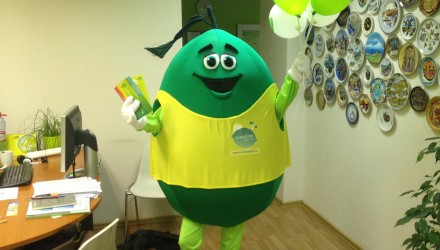 Laimture’s mascot: Lime costume