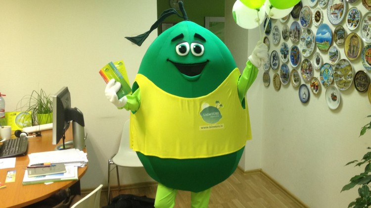 Laimture’s mascot: Lime costume