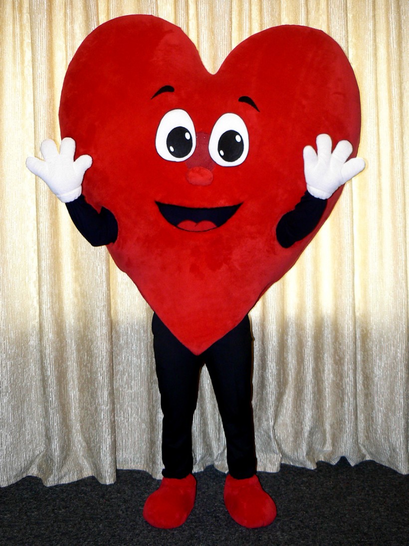 Mascot: Large plush heart