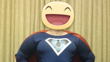 Intergaz’s mascot: Superhero costume