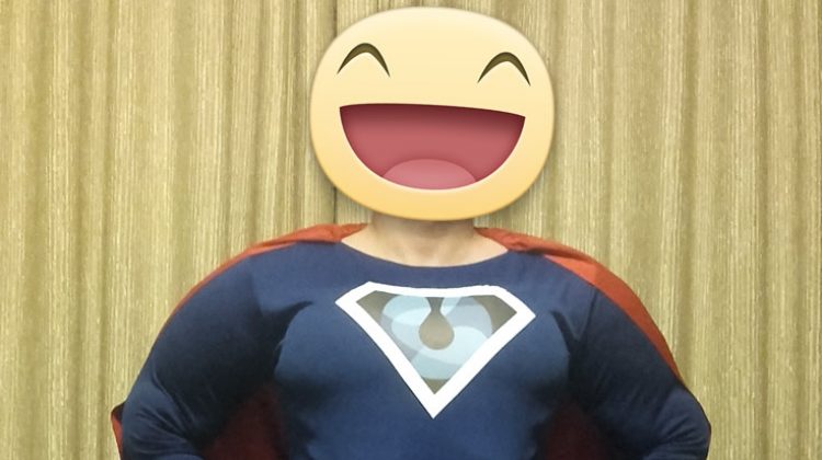 Intergaz’s mascot: Superhero costume