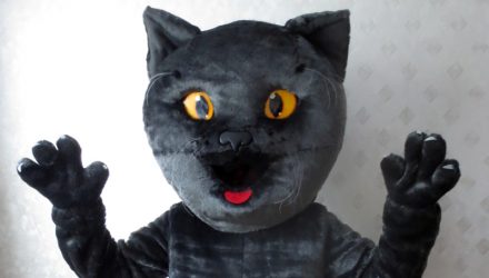 Талисман Кубка Риги: ростовая кукла кота